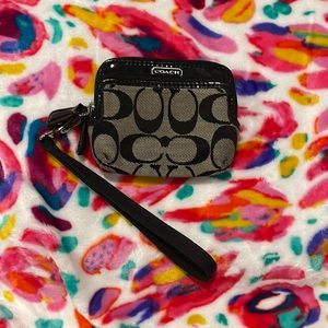 Coach Signature Canvas Black Wallet/Coin-purse